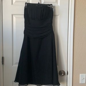 Black strapless formal size 10